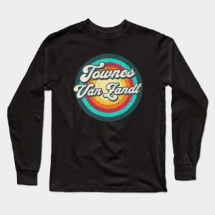 vintage rainbow circle art v1 Long Sleeve T-Shirt